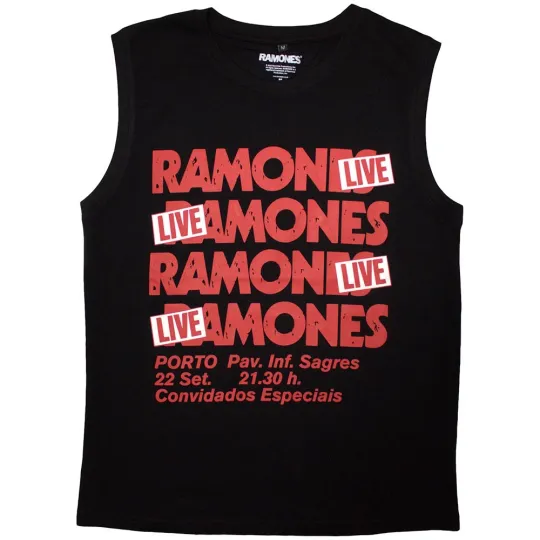 Ramones Unisex Tank Top - Concert Black Large