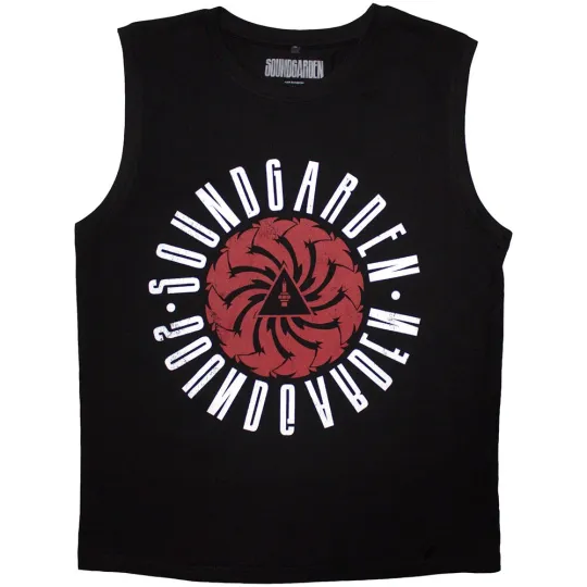 Soundgarden Unisex Tank Top - Circle Logo Black Large