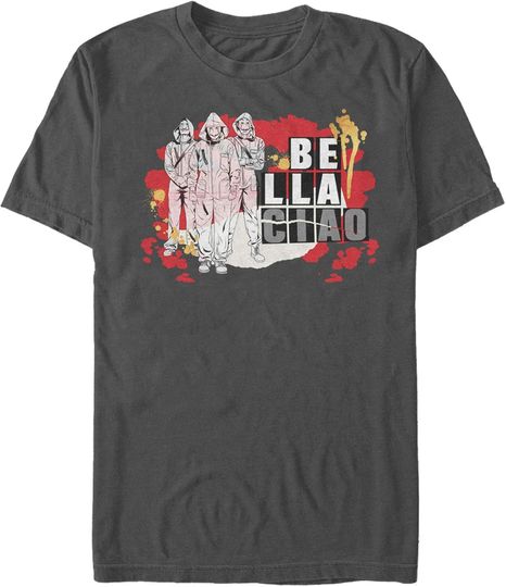 Discover Men's Money Heist Bella Ciao Robbery T-Shirt