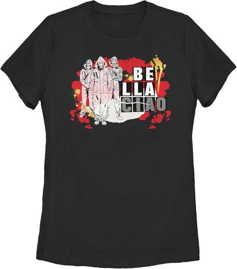 Discover Women's Money Heist Bella Ciao Robbery T-Shirt