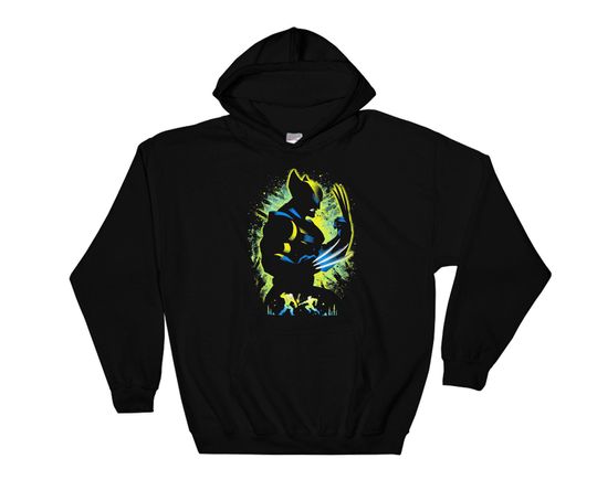Retro Marvel Wolverine Silhouette Portrai  X Men Hoodie