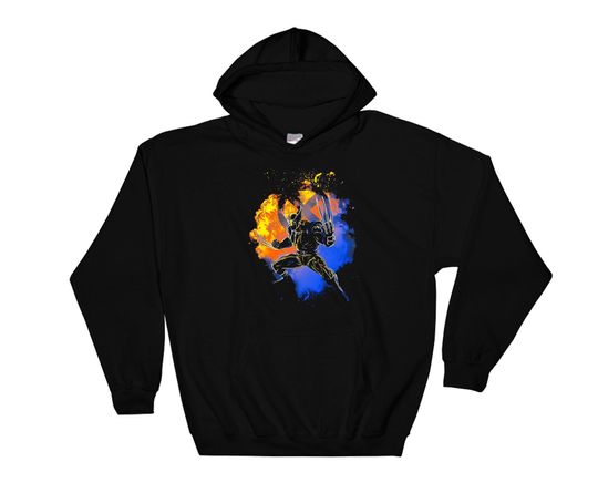 Retro Marvel X Men Wolverine Silhouette Portrai  Marvel Hoodie