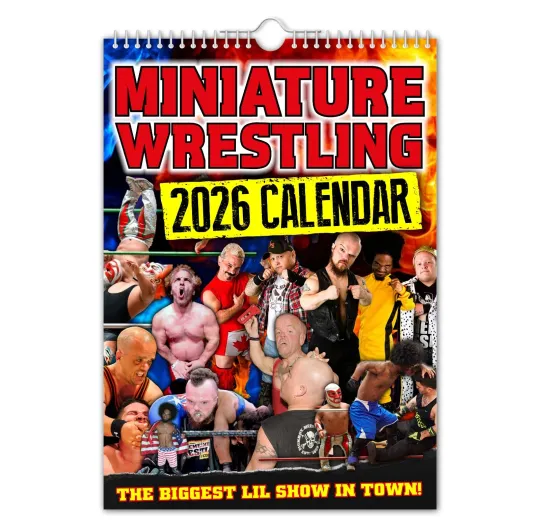 Discover Miniature Wrestling – 2026 Wall Calendar - Christmas - Birthday