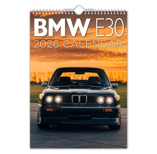 Discover 2026 Calendar - BMW e30 - Cars / Motoring / Nostalgic / Christmas