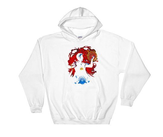 Retro Marvel Avengers Dr Strange Silhouette Portrai  Hoodie