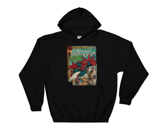 Retro Marvel The Amazing Spider Man Retro Comics Book Cover Hoodie
