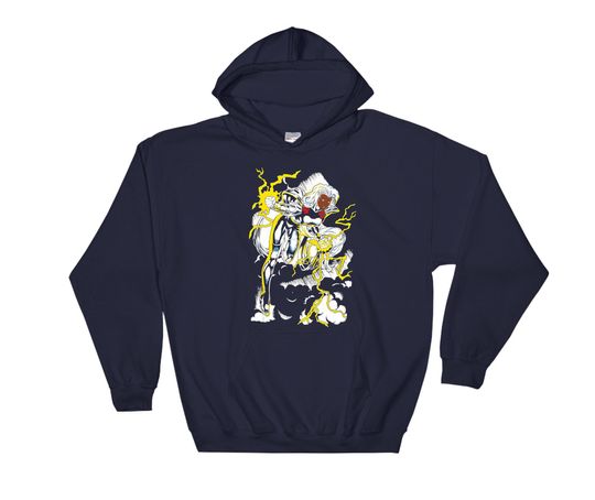 Marvel X Men Storm ACtion Pose Retro Graphic  Marvel Hoodie