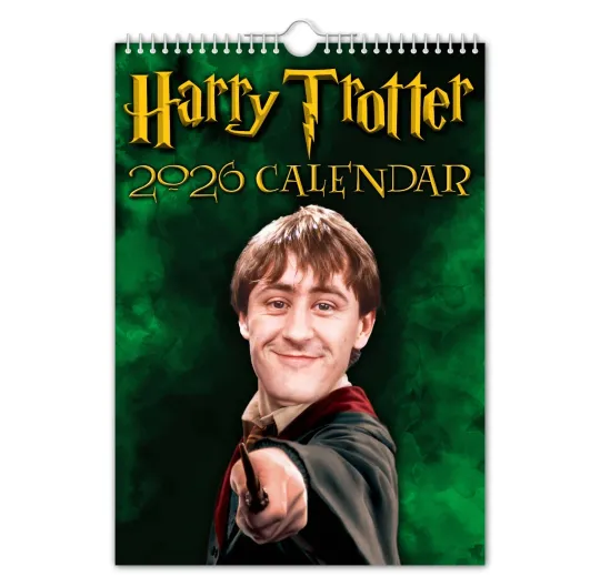 Discover Harry Trotter - 2026 Wall Calendar - Funny - Quirky - Christmas - Birthday