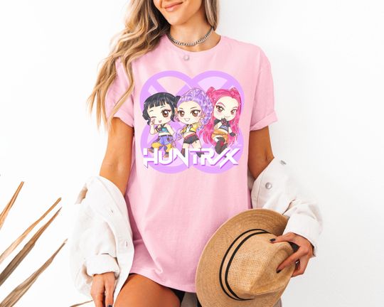Kpop Demon Hunters Shirt, Huntrix Girl T-Shirt, Kpop Idol Group Shirt