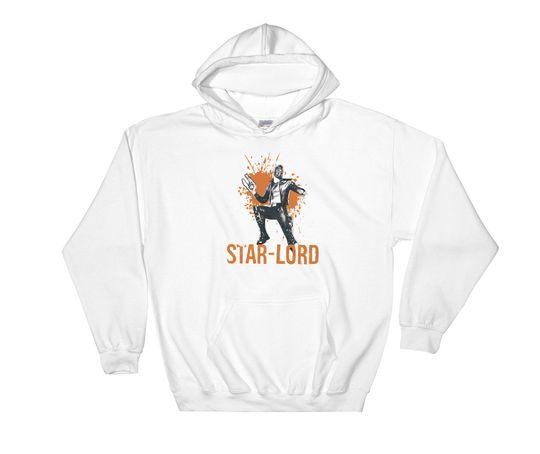 Marvel Star Lord Splatter Marvel Comics Retro  Mcu Fans Hoodie