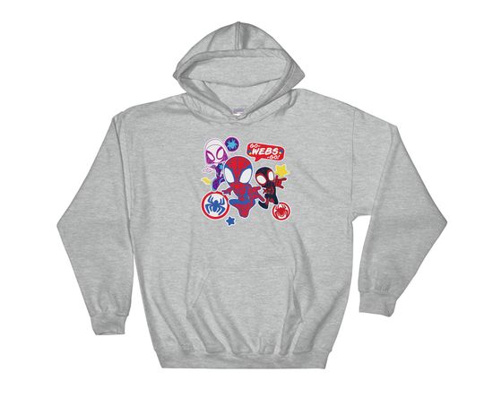 Marvel Spidey And His Amazing Friends Go Webs Go Boys Hoodie