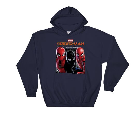 Discover Marvel Spider Man Famous Super Hero Far From Home Poster Hoodie Sweatshirt Pullover S-M-L-XL-XXL-3XL-4XL-5XL Oversized Men Women Unisex 7048