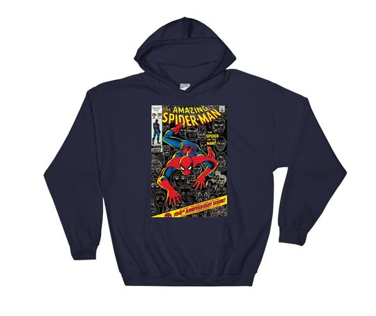 Discover Marvel Super Hero Famous Amazing Spider Man Poster Hoodie Sweatshirt Pullover S-M-L-XL-XXL-3XL-4XL-5XL Oversized Men Women Unisex 7044