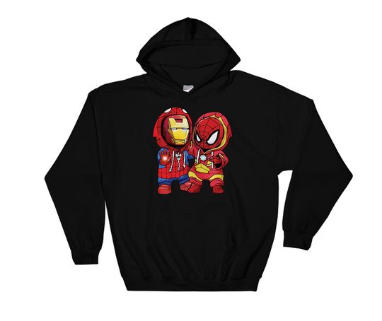 Marvel Super Hero Spider Man And Iron Man Best Friend Hoodie