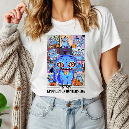 Kpop Demon Hunters Tiger Shirt, Demon Hunter Tiger Tee, Kpop Huntrix Pin Shirt