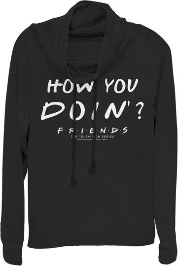 Discover Fifth Sun Junior's Friends Joey How You Doin' Cowl Neck Sweatshirt