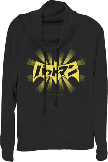 Discover Fifth Sun Junior's Batman Logo Kanji Characters Cowl Neck Sweatshirt