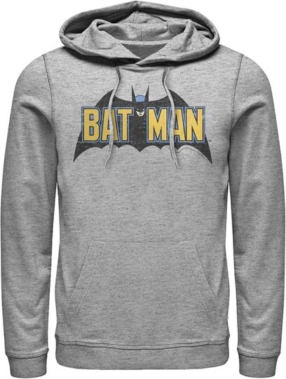 Fifth Sun Men's Batman Caped Crusader Logo Pull Over Hoodie