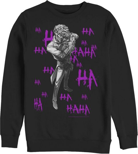 Discover Fifth Sun Men's Batman Joker Ha Ha Sweatshirt