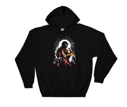 Retro Marvel Daredevil Silhouette Portrai  Daredevil Hoodie