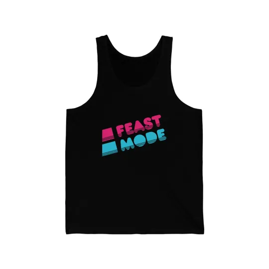 Discover Retro Feast Mode Thanksgiving Unisex Tank Top
