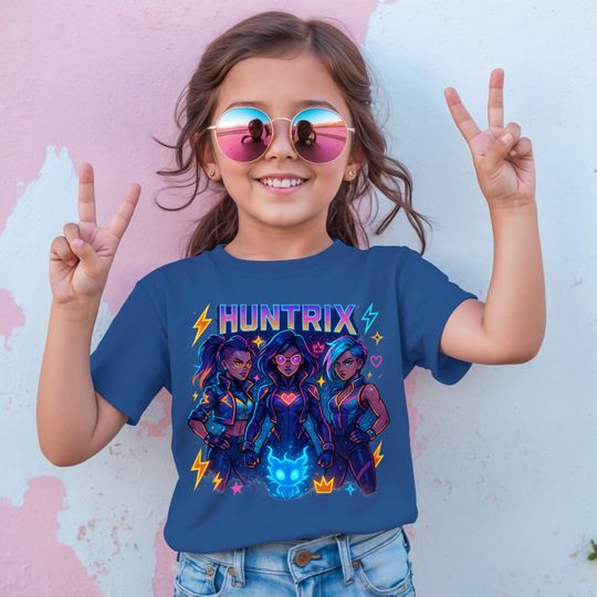 Discover Kpop Demon Hunters TShirt, Huntrix Girl Band Sweatshirt, Kpop Idol GroupTee