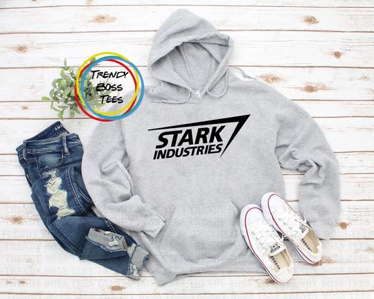 Stark Industries - Unisex Hoodie , Marvel Universe Stark Tower, Tony Stark Avenger