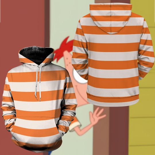 Phineas Movie 3D Full Over Print Hoodie, Phineas Cosplay Sweatshirt