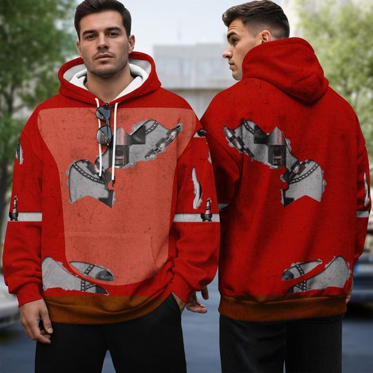 Fnaf Foxy 3D Full Over Print Hoodie, Five Nights At Freddy