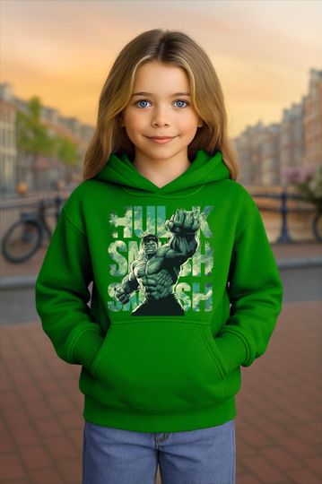Youth Hoodie Marvel Avengers Hulk Hooded