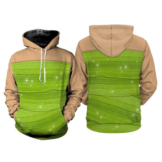 Tinker Bell Costume 3D Full Over Print Hoodie, Magical Movie Cosplay Costume