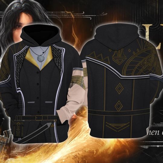 Discover Lune Expedition 33 3D Full Over Print Hoodie, Lune Cosplay Sweatshirt, Expedition 33 Lune Costume, Clair Obscur Cosplay, Halloween Cosplay