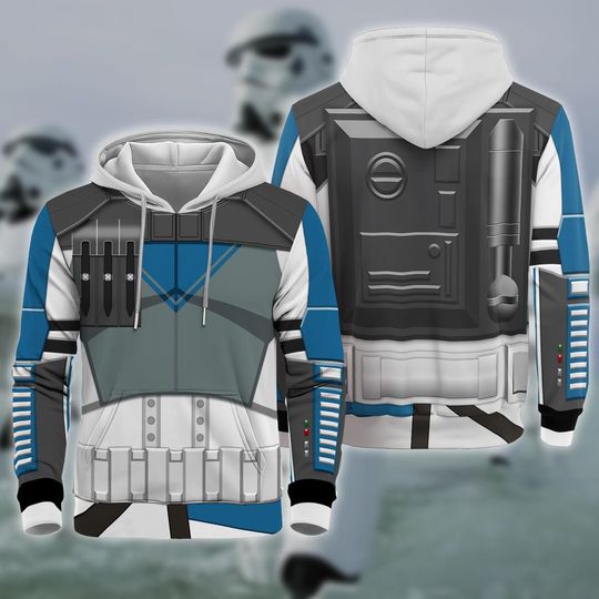 Discover Clone Trooper 3D Full Over Print Hoodie, Starwars 3D Costume Sweatshirt, Retro Halloween Costume, Starwars Warrior Cosplay Sweatshirt Hoodie