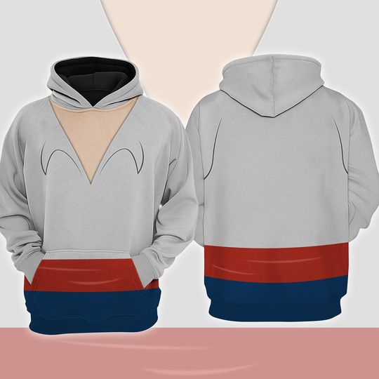 Discover The Little Mermaid Prince Eric 3D Full Over Print Hoodie, Little Mermaid Cosplay, Prince Eric Costume, Halloween Costumes For Family Group