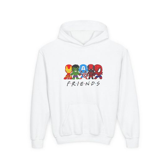 Discover Superhero Squad Youth Hoodie - Cozy Back to School Sweatshirt for Boys and Girls
