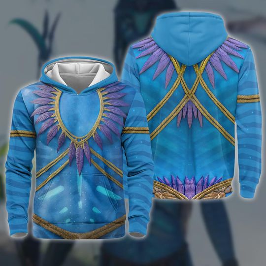 Avatar Na'vi Costume 3D Full Over Print Hoodie, Avatar Characters Cosplay