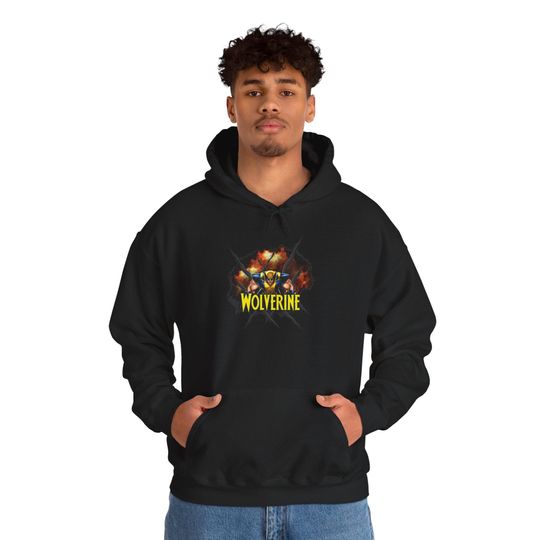 Discover Wolverine Graphic Hoodie: Unisex Cotton-Blend Sweatshirt