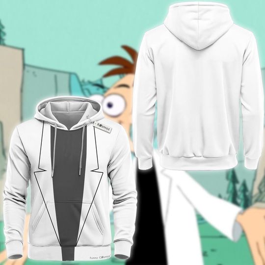 Heinz Doofenshmirtz 3D Full Over Print Hoodie, Phineas And Ferb Sweatshirt