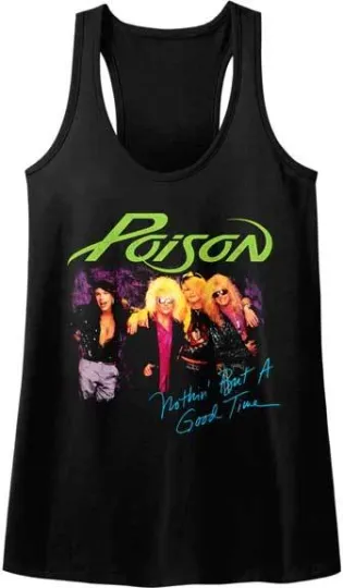 Discover Poison Nuthin But A Good Time Women's Tank Top Rock Music
