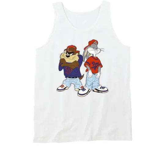 Discover Bugs Bunny Tazmanian Devil Looney Tunes Fan Tank Top