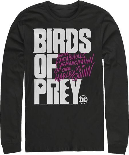 Men's Birds of Prey Bold Text Logo Long Sleeve Shirt