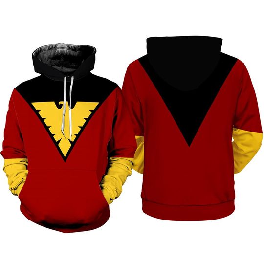 Discover Phoenix 3D Full Over Print Hoodie, Superhero Suit Cosplay