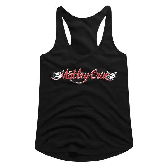 Discover Motley Crue Big Letter Band Name Logo Women's Tank Top T Shirt Heavy Metal