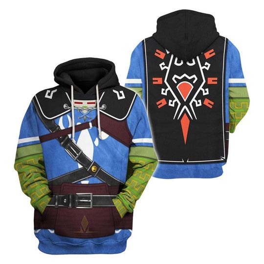 Discover Tears Of The Kingdom 3D Full Over Print Hoodie, Wind Waker Heros Clothes Halloween Costume, Breath Of The Wild, Legend Of Zelda Cosplay