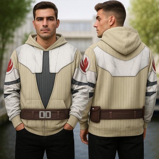Obi-Wan Kenobi 3D Full Over Print Hoodie, Kenobi Costume Hoodie
