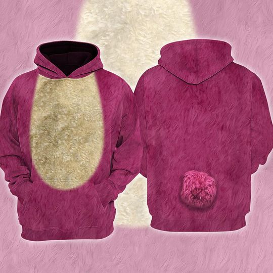 Discover Lotso Bear 3D Full Over Print Hoodie, Pink Bear Cosplay Sweatshirt, Toy Story Halloween Costume, Villain Halloween Hoodie, Halloween Cosplay
