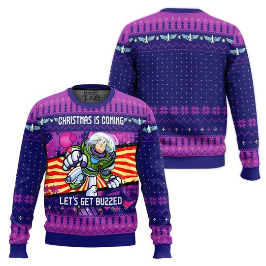 Discover Disney Christmas Toy Story Let Get Buzz Ugly Sweater,Ugly Sweater Gift For Her Mother, Family Trip Xmas