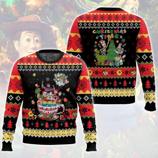Discover Disney Christmas Toy Story Christmas Time Ugly Sweater, Ugly Sweater Gift For Her Mother, Family Trip Xmas, Disneyland