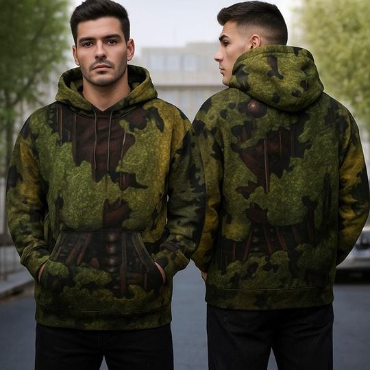 Discover Animatronics Spring Bunny 3D Full Over Print Hoodie, Five Night Halloween Costume, Animatronics Spring Bunny, Halloween Cosplay Sweatshirt