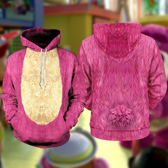 Discover Lotso Bear 3D Full Over Print Hoodie, Pink Bear Cosplay Sweatshirt, Toy Story Halloween Costume, Villain Halloween Hoodie, Halloween Cosplay